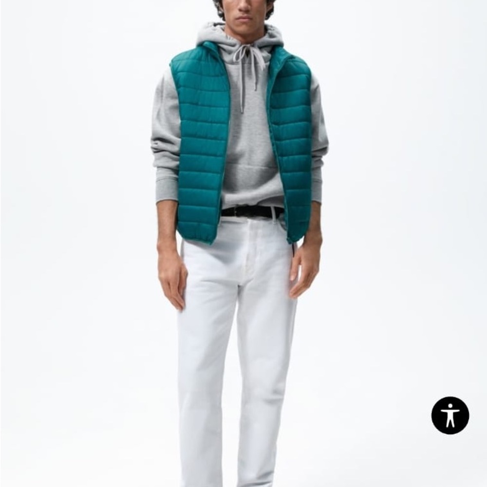 ZARA LIGHTWEIGHT PUFFER GILET - Picture 7 of 7